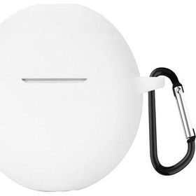 Microsonic Oppo Enco Air 2i Askılı Mat Silikon Beyaz Kulaklık Kılıfı