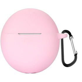 Microsonic Oppo Enco Air 2i Askılı Mat Silikon Pembe Kulaklık Kılıfı