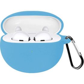 Microsonic Oppo Enco Air Mat Silikon Mavi Kulaklık Kılıfı