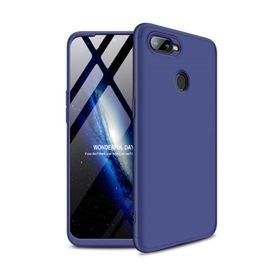 Microsonic Oppo F9 / Pro Double Dip 360 Protective Lacivert Kılıf