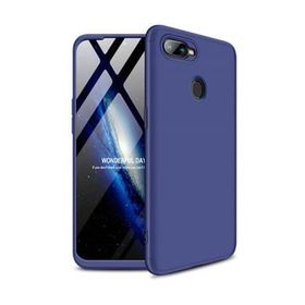 Microsonic Oppo F9 / Pro Double Dip 360 Protective Lacivert Kılıf