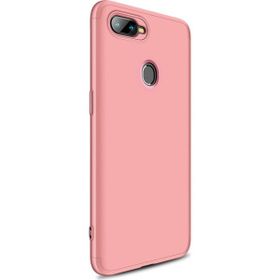 Microsonic Oppo F9 / Pro Double Dip 360 Protective Rose Gold Kılıf