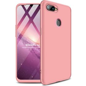 Microsonic Oppo F9 / Pro Double Dip 360 Protective Rose Gold Kılıf