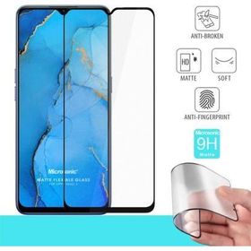 Microsonic Oppo Reno 3 Seramik Matte Flexible Siyah Ekran Koruyucu