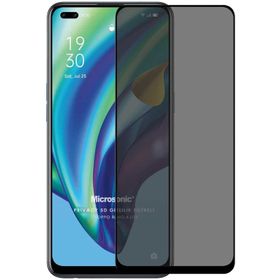 Microsonic Oppo Reno 4 Lite Privacy 5D Gizlilik Filtreli Siyah Cam Ekran Koruyucu