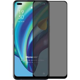 Microsonic Oppo Reno 4 Lite Privacy 5D Gizlilik Filtreli Siyah Cam Ekran Koruyucu