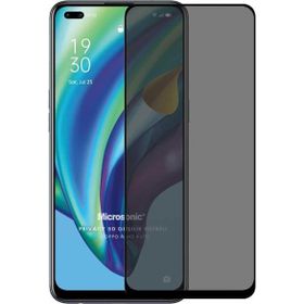 Microsonic Oppo Reno 4 Lite Privacy 5D Gizlilik Filtreli Siyah Cam Ekran Koruyucu
