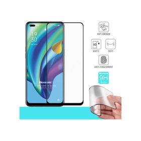 Microsonic Oppo Reno 4 Lite Seramik Matte Flexible Siyah Ekran Koruyucu