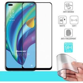 Microsonic Oppo Reno 4 Lite Seramik Matte Flexible Siyah Ekran Koruyucu