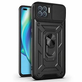 Microsonic Oppo Reno 4 Lite Siyah Impact Resistant Telefon Kılıfı