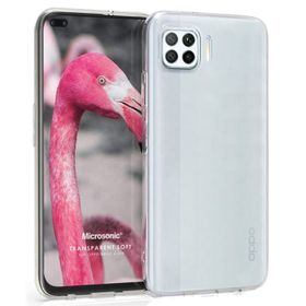 Microsonic Oppo Reno 4 Lite Transparent Soft Beyaz Cep Telefonu Kılıfı