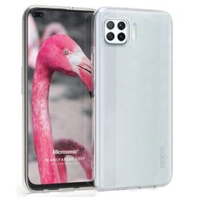 Microsonic Oppo Reno 4 Lite Transparent Soft Beyaz Cep Telefonu Kılıfı