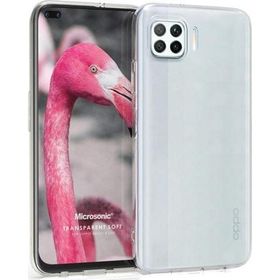 Microsonic Oppo Reno 4 Lite Transparent Soft Beyaz Cep Telefonu Kılıfı