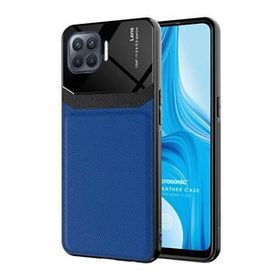 Microsonic Oppo Reno 4 Lite Uniq Leather Lacivert Kılıf