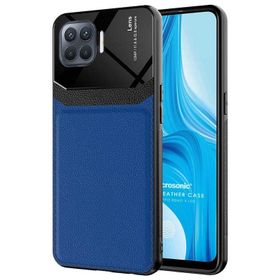 Microsonic Oppo Reno 4 Lite Uniq Leather Lacivert Kılıf