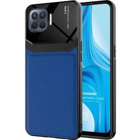 Microsonic Oppo Reno 4 Lite Uniq Leather Lacivert Kılıf