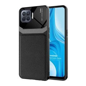 Microsonic Oppo Reno 4 Lite Uniq Leather Siyah Cep Telefonu Kılıfı