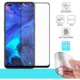 Microsonic Oppo Reno 4 Seramik Matte Flexible Siyah Ekran Koruyucu