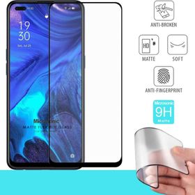 Microsonic Oppo Reno 4 Seramik Matte Flexible Siyah Ekran Koruyucu