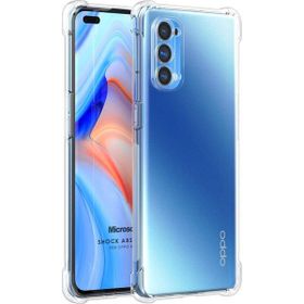 Microsonic Oppo Reno 4 Shock Absorbing Şeffaf Cep Telefonu Kılıfı