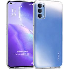 Microsonic Oppo Reno 5 5G Transparent Soft Beyaz Kılıf