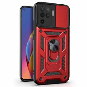 Microsonic Oppo Reno 5 Lite Impact Resistant Kırmızı Cep Telefonu Kılıfı