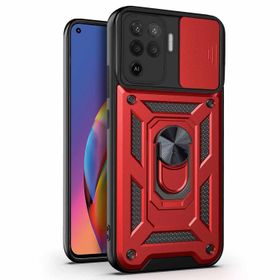 Microsonic Oppo Reno 5 Lite Impact Resistant Kırmızı Cep Telefonu Kılıfı