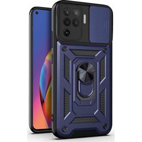 Microsonic Oppo Reno 5 Lite Impact Resistant Lacivert Cep Telefonu Kılıfı