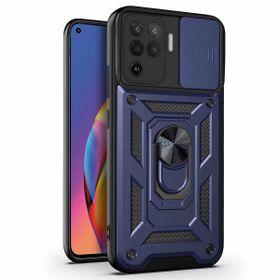 Microsonic Oppo Reno 5 Lite Impact Resistant Lacivert Cep Telefonu Kılıfı
