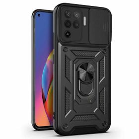 Microsonic Oppo Reno 5 Lite Impact Resistant Siyah Cep Telefonu Kılıfı