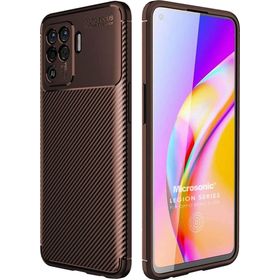 Microsonic Oppo Reno 5 Lite Legion Series Kahverengi Cep Telefonu Kılıfı