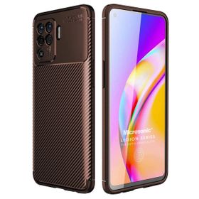 Microsonic Oppo Reno 5 Lite Legion Series Kahverengi Cep Telefonu Kılıfı