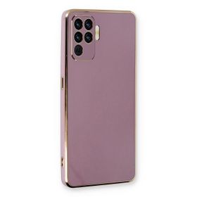 Microsonic Oppo Reno 5 Lite Olive Plated Lila Cep Telefonu Kılıfı