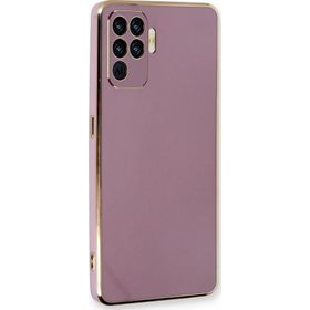 Microsonic Oppo Reno 5 Lite Olive Plated Lila Cep Telefonu Kılıfı