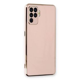 Microsonic Oppo Reno 5 Lite Olive Plated Pembe Cep Telefonu Kılıfı