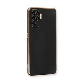 Microsonic Oppo Reno 5 Lite Olive Plated Siyah Cep Telefonu Kılıfı