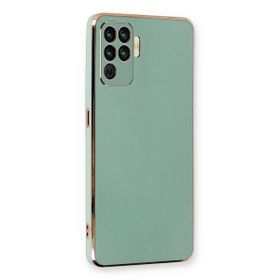 Microsonic Oppo Reno 5 Lite Olive Plated Yeşil Cep Telefonu Kılıfı