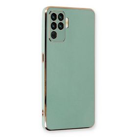 Microsonic Oppo Reno 5 Lite Olive Plated Yeşil Cep Telefonu Kılıfı