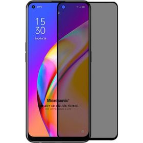 Microsonic Oppo Reno 5 Lite Privacy 5D Gizlilik Filtreli Siyah Cam Ekran Koruyucu