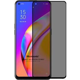 Microsonic Oppo Reno 5 Lite Privacy 5D Gizlilik Filtreli Siyah Cam Ekran Koruyucu