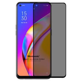 Microsonic Oppo Reno 5 Lite Privacy 5D Gizlilik Filtreli Siyah Cam Ekran Koruyucu