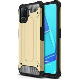 Microsonic Oppo Reno 5 Lite Rugged Armor Gold Cep Telefonu Kılıfı