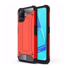 Microsonic Oppo Reno 5 Lite Rugged Armor Kırmızı Cep Telefonu Kılıfı