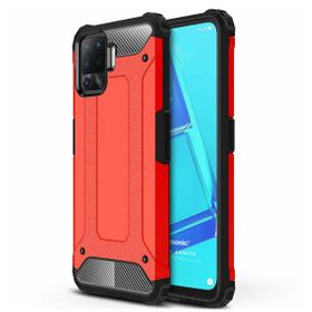 Microsonic Oppo Reno 5 Lite Rugged Armor Kırmızı Cep Telefonu Kılıfı