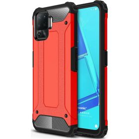 Microsonic Oppo Reno 5 Lite Rugged Armor Kırmızı Cep Telefonu Kılıfı