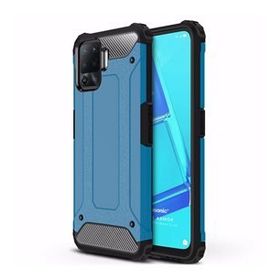 Microsonic Oppo Reno 5 Lite Rugged Armor Mavi Cep Telefonu Kılıfı