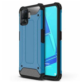 Microsonic Oppo Reno 5 Lite Rugged Armor Mavi Cep Telefonu Kılıfı