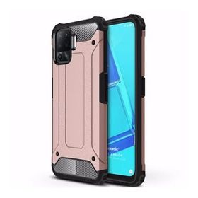 Microsonic Oppo Reno 5 Lite Rugged Armor Rose Gold Cep Telefonu Kılıfı
