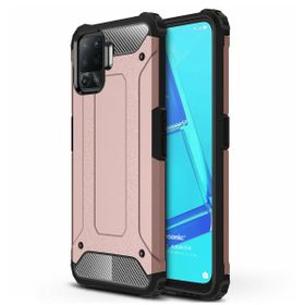 Microsonic Oppo Reno 5 Lite Rugged Armor Rose Gold Cep Telefonu Kılıfı