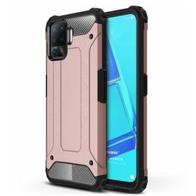 Microsonic Oppo Reno 5 Lite Rugged Armor Rose Gold Cep Telefonu Kılıfı